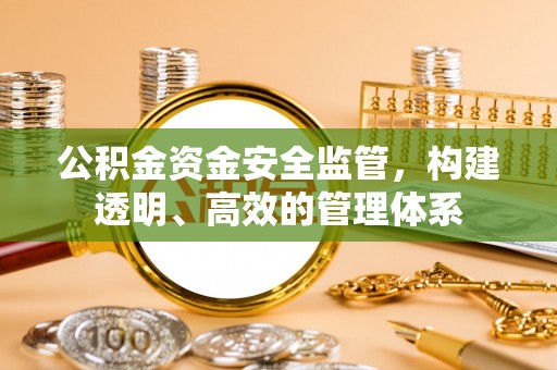 汾阳公积金资金安全监管，构建透明、高效的管理体系