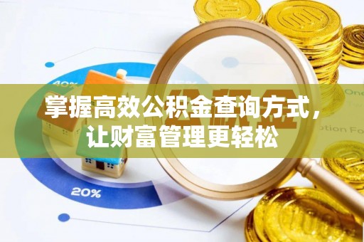 汾阳掌握高效公积金查询方式，让财富管理更轻松