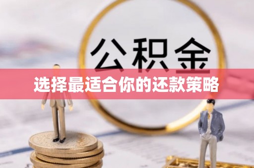 汾阳选择最适合你的还款策略